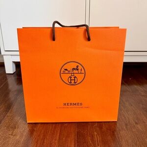 Brand new Hermes gift bag, medium size